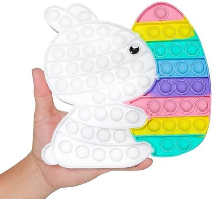 Detachable design layout of the Easter egg and bunny fidget puzzle