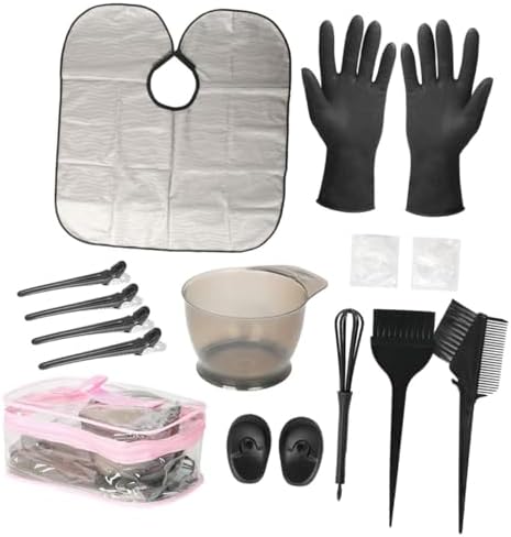 Full contents of Minkissy hair coloring kit for home use