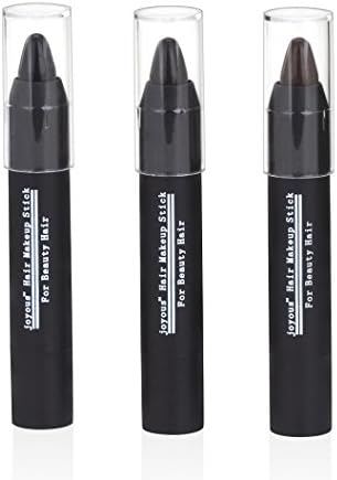 Two packs of Joyous Professional Hair Chalk sticks for temporary dark brown gray hair coverage