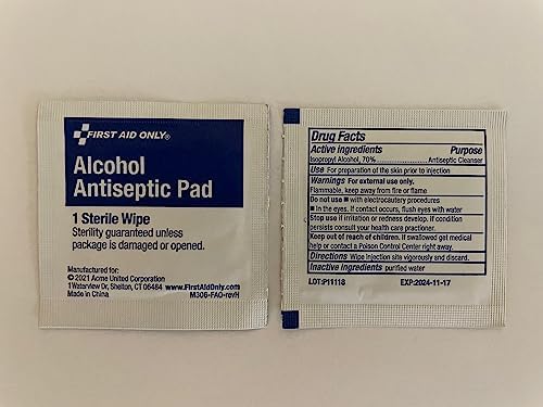 First Aid Only medical grade antiseptic wipes for infection prevention