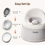Side view of toddler potty chair for travel