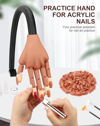 Full set of Difenni practice hand and 200 piece nail tips