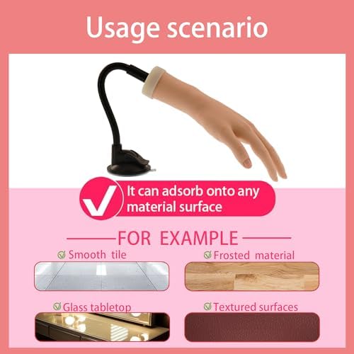 Flexible mannequin hand for professional nail art training