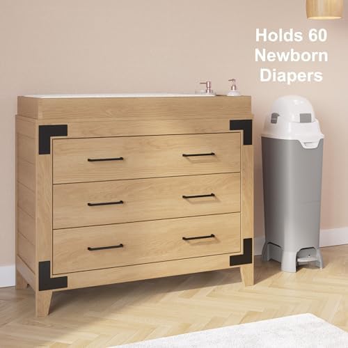 Foundations hands free diaper pail interior chute detail