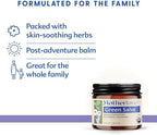USDA Organic seal on Motherlove Green Salve packaging for outdoor skin care.