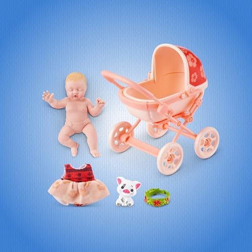 ZURU MY MINI Baby Disney capsule segments peeling open to reveal five surprise layers.