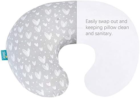 Lifestyle view of Biloban jersey cotton nursing pillow cover