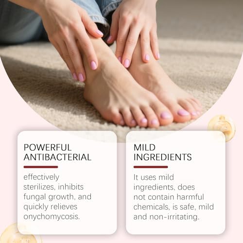 Imperial Feet nail repair liquid for discolored and thick toenails.