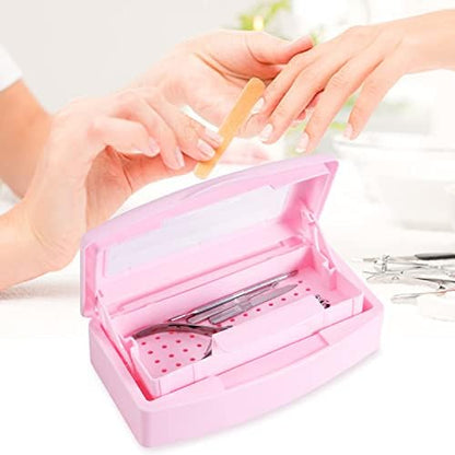 Machine-Ya sterilization box with transparent lid open