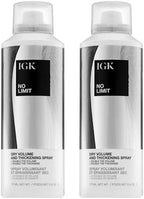 IGK No Limit Dry Volume And Thickening Spray side angle packaging view