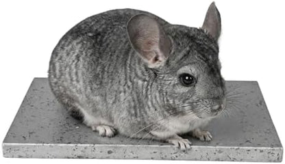 Chinchilla Cooling Stone Durable Cool Down Easy Clean in Hot Summer for Rabbit Hamster Guinea Pig Chinchilla Kitten Small Animals Spots of Dark Grey - Image 2