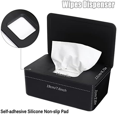 Novwang wet wipe holder case with lid open