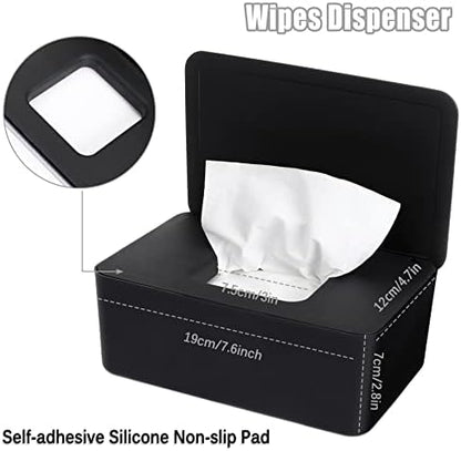 Novwang wet wipe holder case with lid open