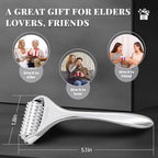 Complete packaging view of Ctriovk stainless steel body and face massager