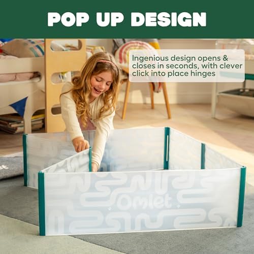 Omlet Large Foldable Hamster Playpen with Removable Floor Protector | Quick Pop-Up Design Opens & Closes in Seconds | Spacious Indoor & Outdoor Exercise Pen for Hamsters & Small Animals - Image 3