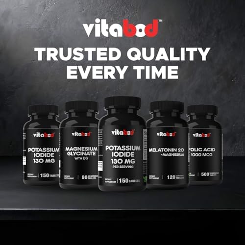 Vitabod non GMO gluten free potassium iodide tablets expiration date view
