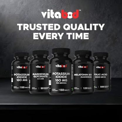 Vitabod non GMO gluten free potassium iodide tablets expiration date view