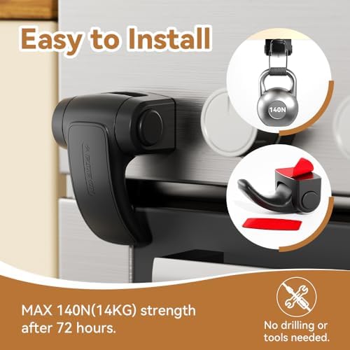 Installation guide image for Eudemon childproof oven lock