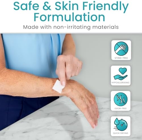 Vive Care stoma and ostomy cleaner wipes for medical residue removal