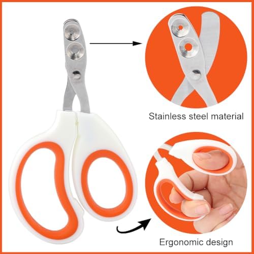 Professional pet grooming tool set with double sided metal nail file