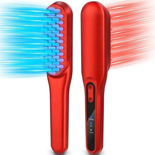 Eftiaan laser hair growth comb front view with red light therapy