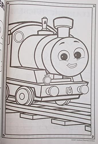 Back cover of Thomas and Friends book with stand up character