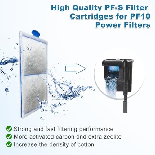 Driamor aquarium replacement cartridges filled with activated carbon and zeolite for ammonia removal.