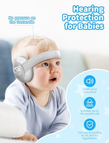 Onitoon infant hearing protection with soft elastic strap