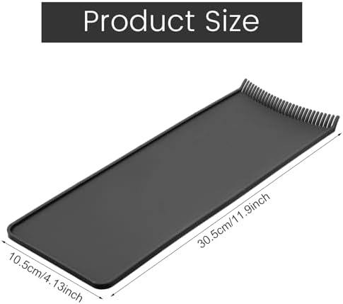 Side profile of balayage board showing textured teeth for hair grip