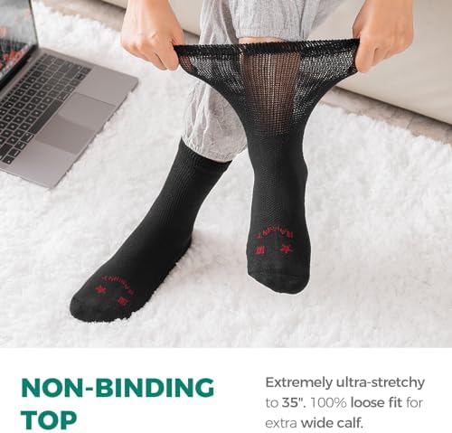 Rahhint Pro moisture wicking bamboo and wool blend socks for sensitive feet.