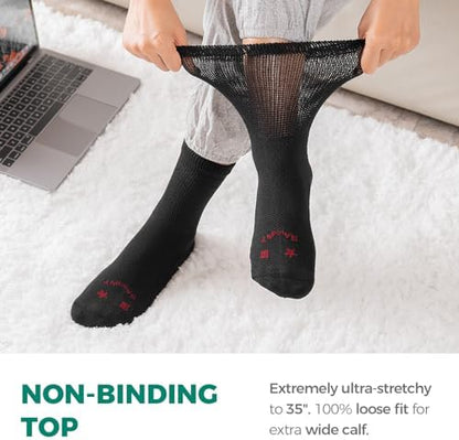 Rahhint Pro moisture wicking bamboo and wool blend socks for sensitive feet.