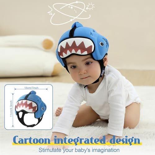 Lurui baby helmet packaging and product features view