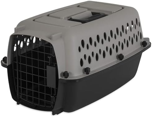 Hard sided travel carrier for small dogs and cats side ventilation details