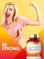Carlyle vitamin d3 400 count softgels bottle back layout