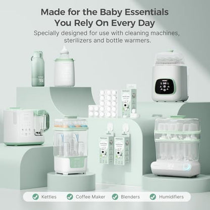 Citric acid based descaling tablets for baby bottle washers