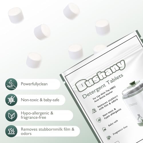 Odourless residue free detergent tablets for infant bottle washers and sterilizer machines