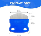 Stainless steel fine tooth combs for pet tear stain removal.