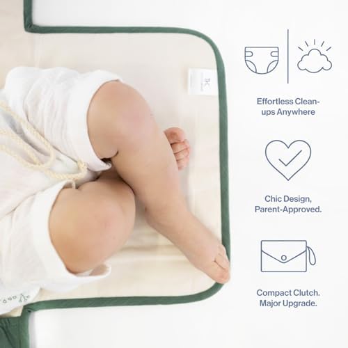 Toddlekind organic cotton travel changing mat open