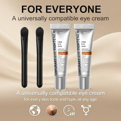 Botanikind matte finish eye tightener showing the smooth texture before and after application on fine lines.