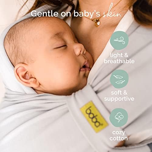 Parent wearing Boba Bliss carrier with newborn