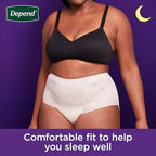 Depend premium imported women incontinence underwear side view fit visualization