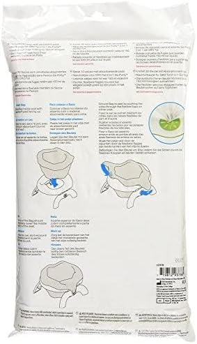 Oxo travel potty replacement bags shown with absorbent pad detail