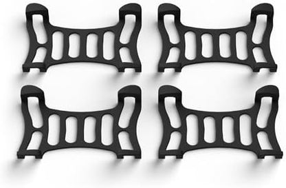 Merom replacement safety clips 4 pack displayed together showing flexible all-weather rubber material.