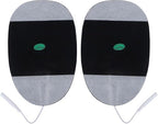 CPR training supplies showing AED pads applied to a simulation manikin.