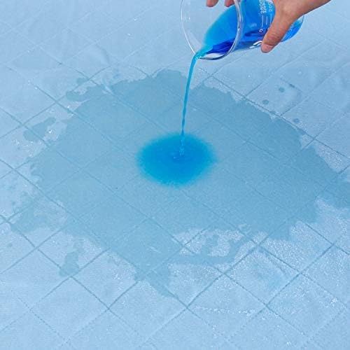 Springspirit waterproof mattress protector backing displaying the non slip material quality.