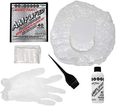 Tools included in Manic Panic hair bleach kit