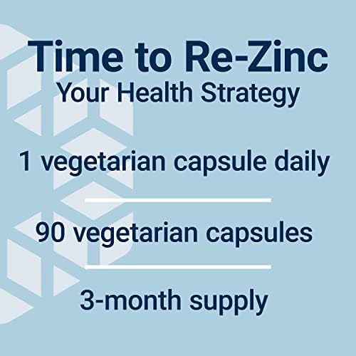 Life Extension gluten free zinc capsules for cellular health close up view