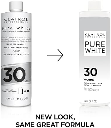 Clairol 30 Volume Creme Developer 16 fluid ounce bottle label