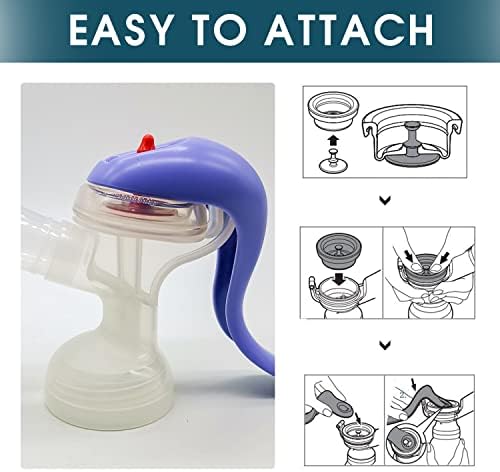 Assembled view of premium aftermarket silicone pump parts compatible with manual expressions.
