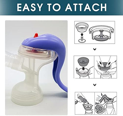 Assembled view of premium aftermarket silicone pump parts compatible with manual expressions.